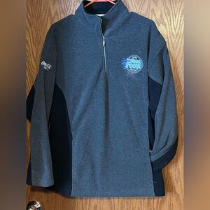 Men's Gray Zip-Up Sweater